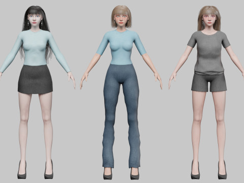 10 Women Collection Modelo 3D