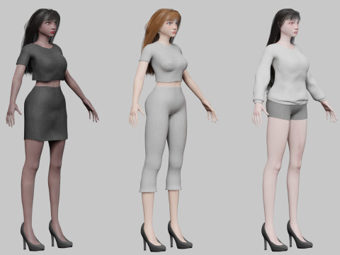 10 Women Collection Modelo 3D