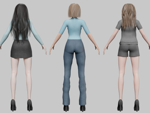 10 Women Collection Modelo 3D