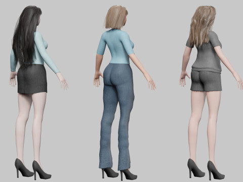 10 Women Collection Modelo 3D