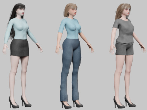 10 Women Collection Modelo 3D