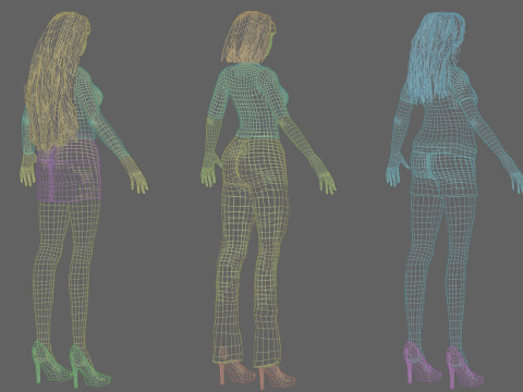 10 Women Collection Modelo 3D