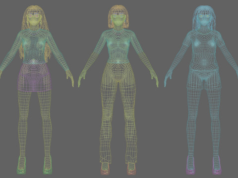 10 Women Collection Modelo 3D