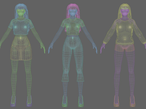 10 Women Collection Modelo 3D