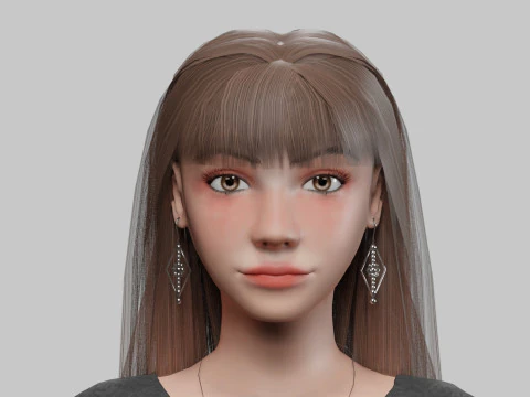 Basic pretty woman V28822 3D Model