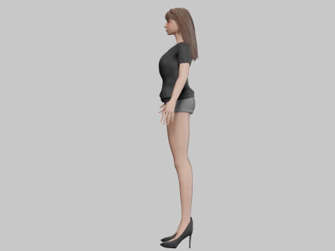 Basic pretty woman V28822 3D Model