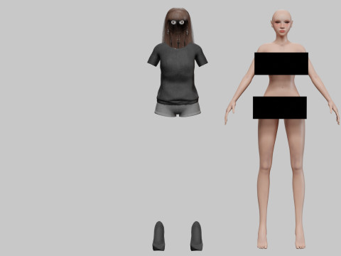Basic pretty woman V28822 Modelo 3D