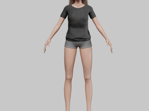 Basic pretty woman V28822 Modelo 3D