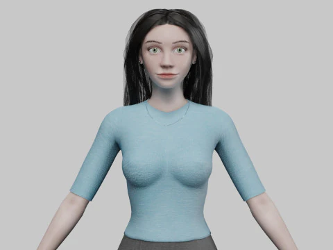 Piękna, urocza kobieta V30172 Model 3D