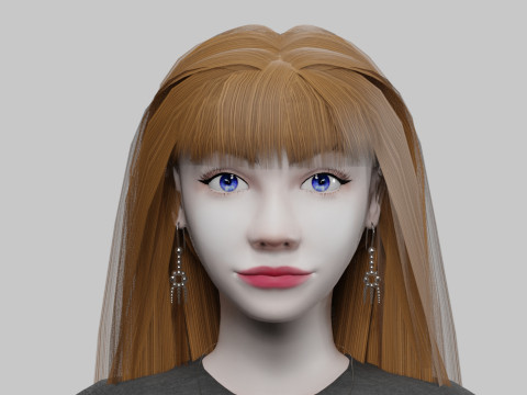 Beautiful sweet woman V33945 Modelo 3D