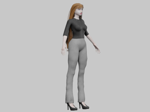 Beautiful sweet woman V33945 Modelo 3D