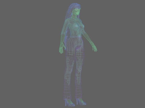 Beautiful sweet woman V33945 Modelo 3D