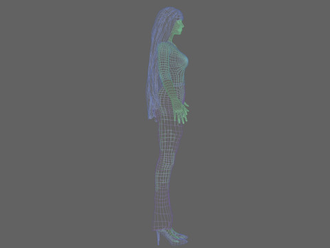 Beautiful sweet woman V33945 Modelo 3D