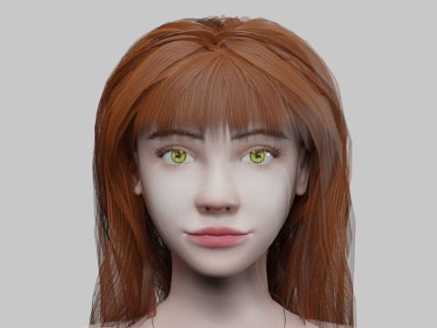 Classic cute woman V33701 3D Model