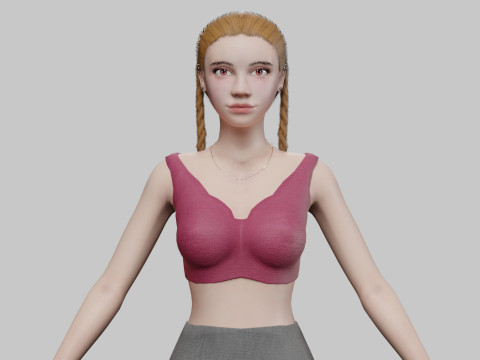 Classic pretty woman V22292 3D Model