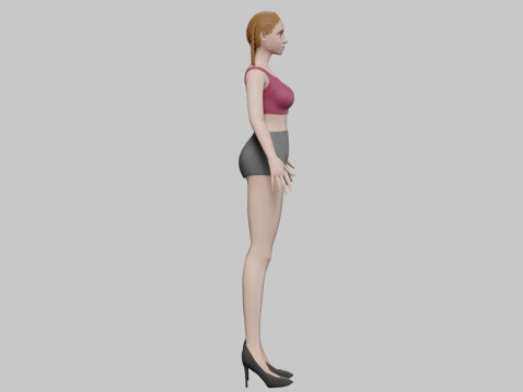 Classic pretty woman V22292 3Dモデル