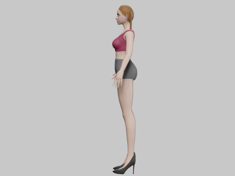Classic pretty woman V22292 3Dモデル