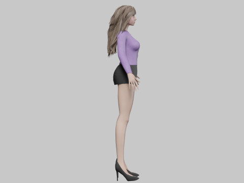 Cool pretty woman V31713 Modello 3D