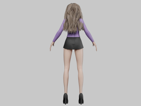 Cool pretty woman V31713 Modello 3D