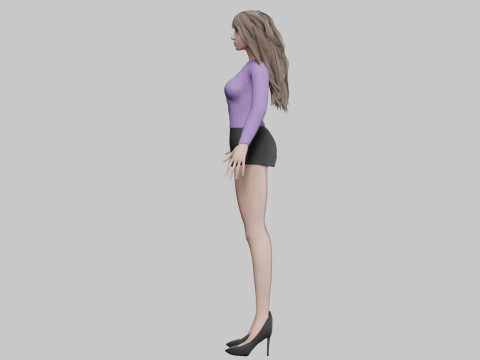 Cool pretty woman V31713 Modello 3D