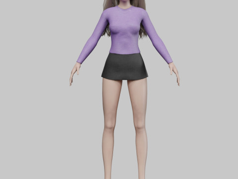 Cool pretty woman V31713 Modello 3D