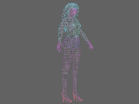 Cool pretty woman V31713 Modello 3D