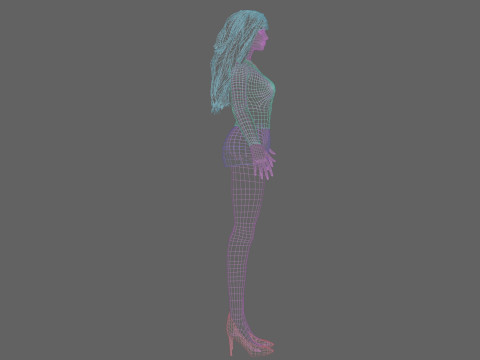 Cool pretty woman V31713 Modello 3D