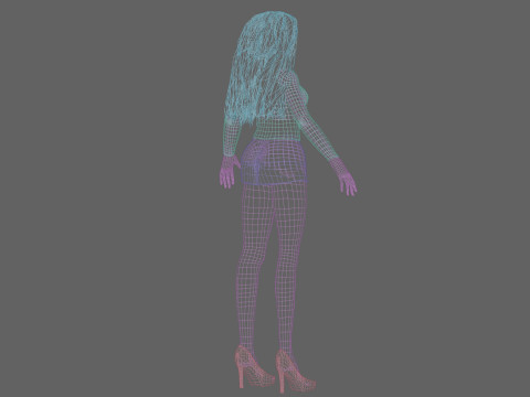 Cool pretty woman V31713 Modello 3D