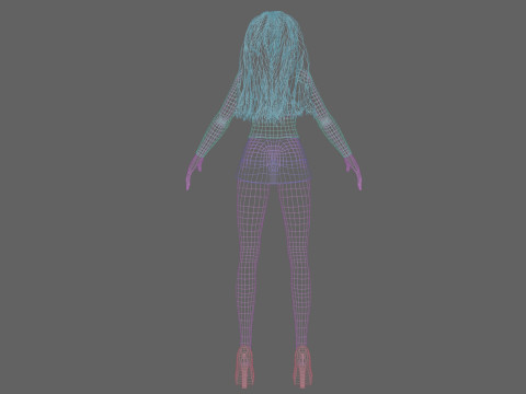 Cool pretty woman V31713 Modello 3D
