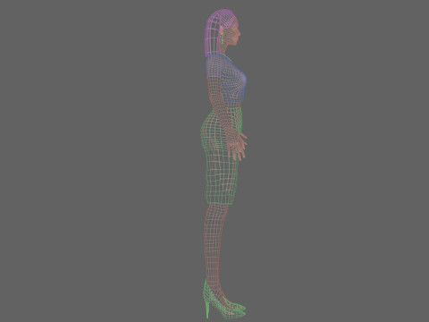 Cute beautiful woman V22547 3Dモデル