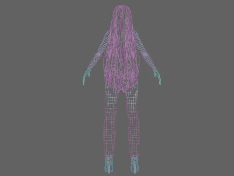 Cute pretty woman V33151 3D Model