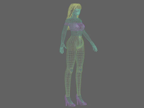 Cute young woman V29998 3D Model