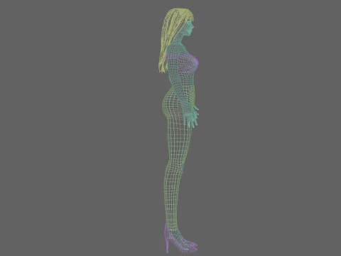 Cute young woman V29998 3D Model