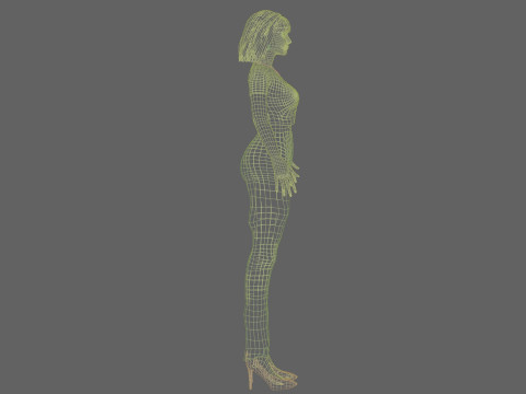 Lovely cute woman V27647 3D Model