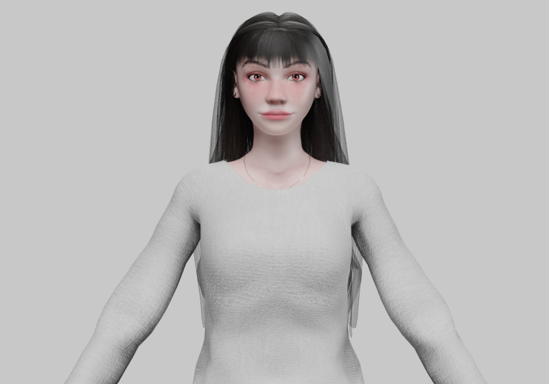 Pretty basic woman V31000 3D Model .c4d .max .obj .3ds .fbx .stl .blend