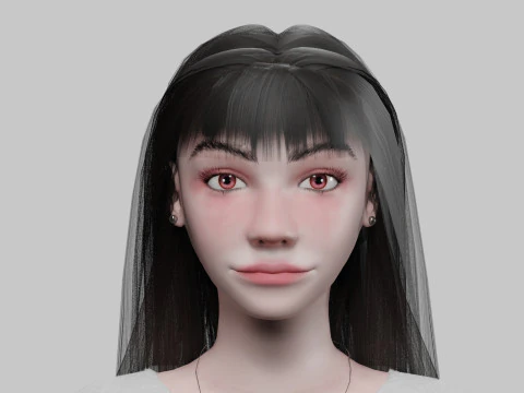 Pretty basic woman V31000 3D Model
