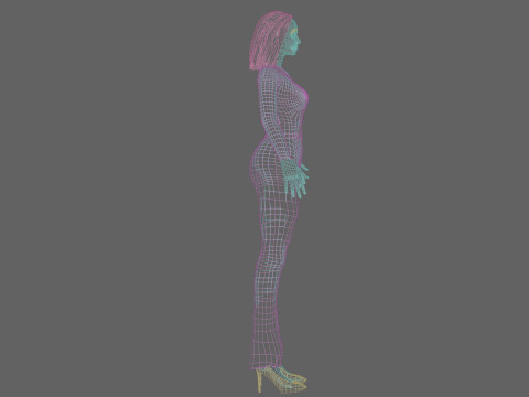 Pretty beautiful woman V28366 Model 3D