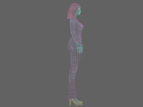 예쁜 미인 V28366 3D 모델