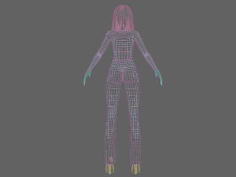 Pretty beautiful woman V28366 Model 3D