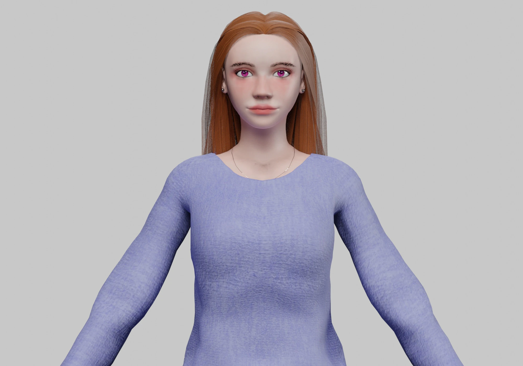 Pretty classic woman V28432 3D Model .c4d .max .obj .3ds .fbx .stl .blend 