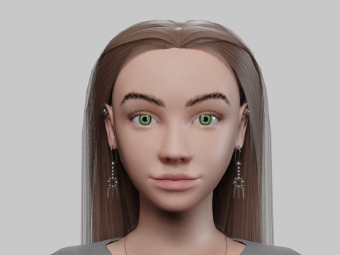 Pretty cool woman V29591 3D मॉडल