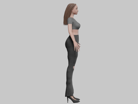 Pretty cool woman V29591 3D मॉडल