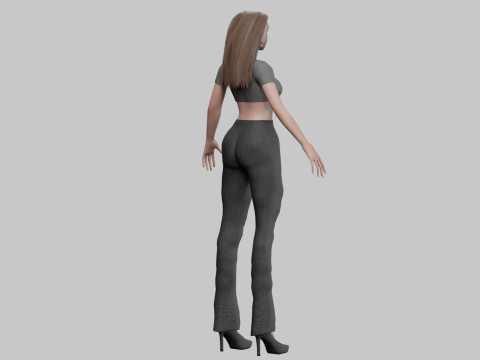 Pretty cool woman V29591 3D मॉडल