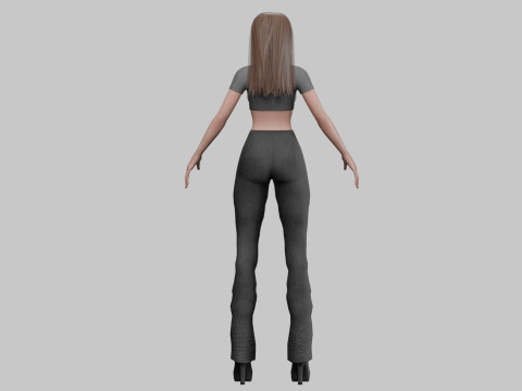 Pretty cool woman V29591 3D मॉडल