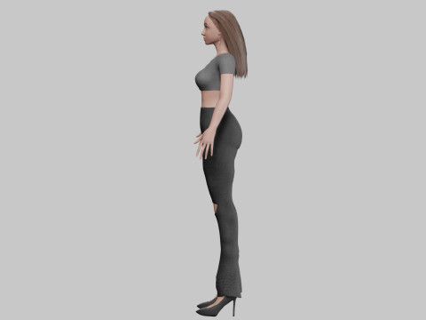Pretty cool woman V29591 3D मॉडल