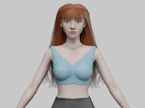Pretty lovely woman V29343 Modèle 3D
