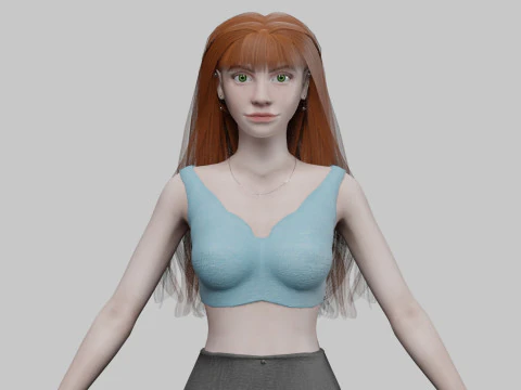 Oldukça hoş bir kadın V29343 3D Model