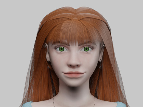Pretty lovely woman V29343 Modelo 3D