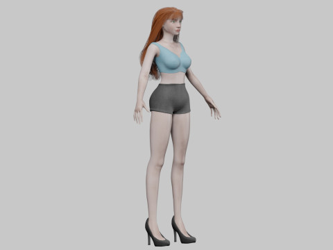 Pretty lovely woman V29343 Modelo 3D