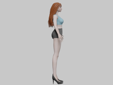 Pretty lovely woman V29343 Modelo 3D
